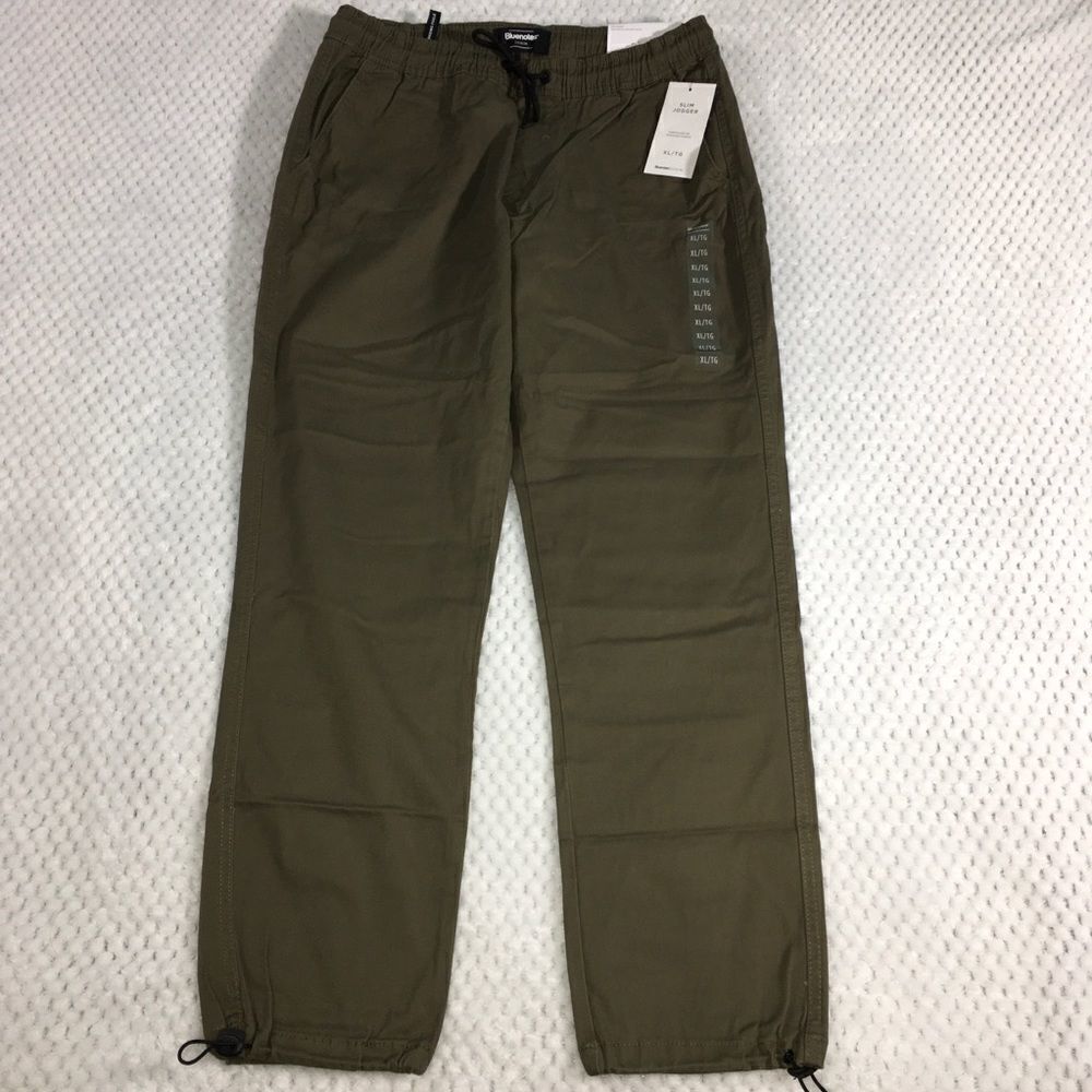 Bluenotes Denim Joggers Slim Olive Green Size XL